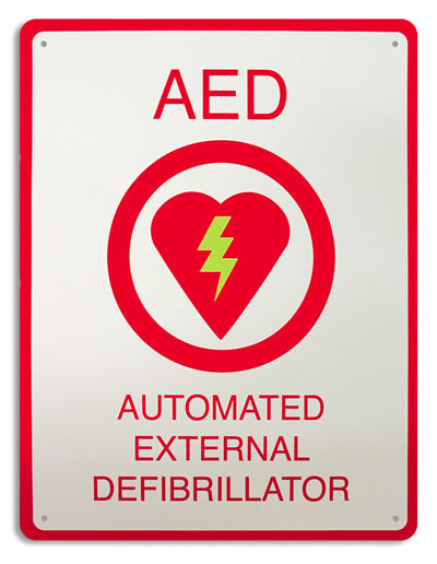 AED Flat Wall Sign