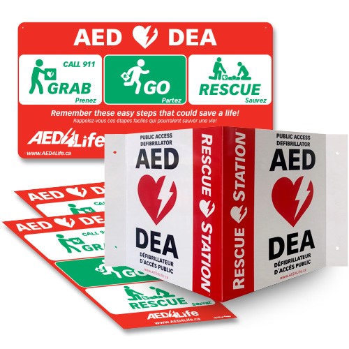 RescueStation™ AED Sticker Package