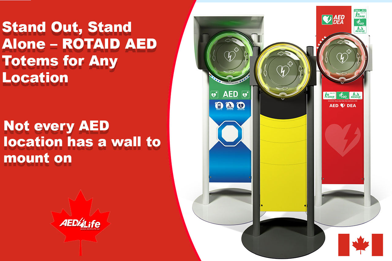 ROTAID AED Totems for Outdoors