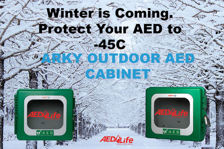 Storing an Automated External Defibrillator (AED) outside