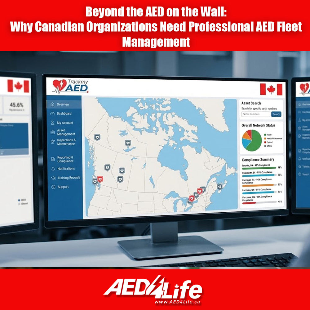 Why Canadian Organizations Need Professional AED Fleet Management
