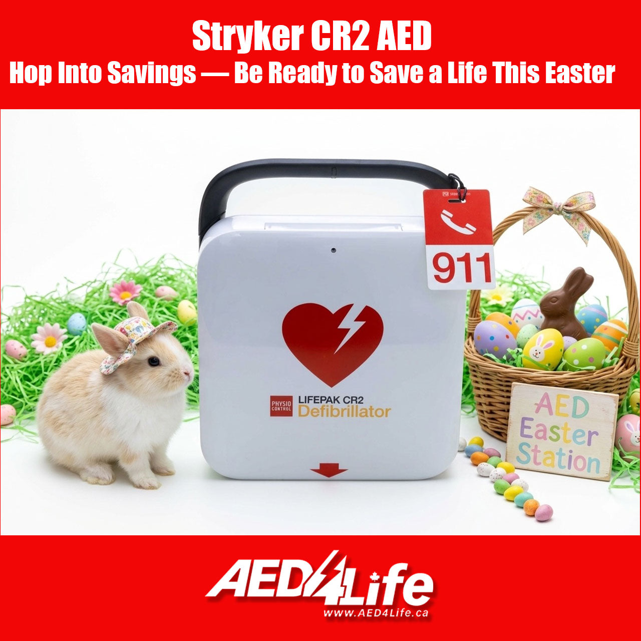 Be Ready to Save a Life This Easter with the Stryker CR2 AED