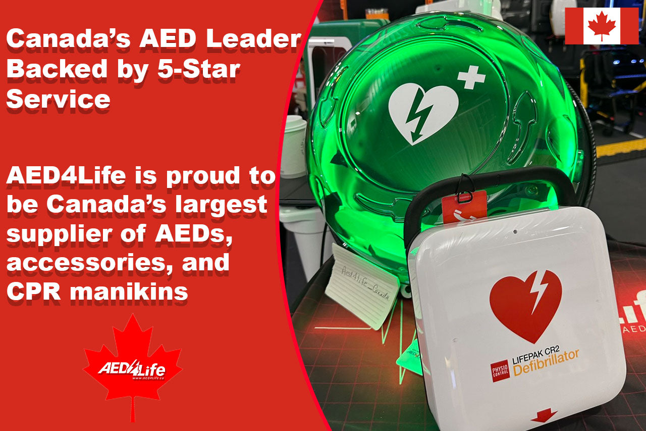 Canada’s AED Leader — Backed by Proven 5-Star Service