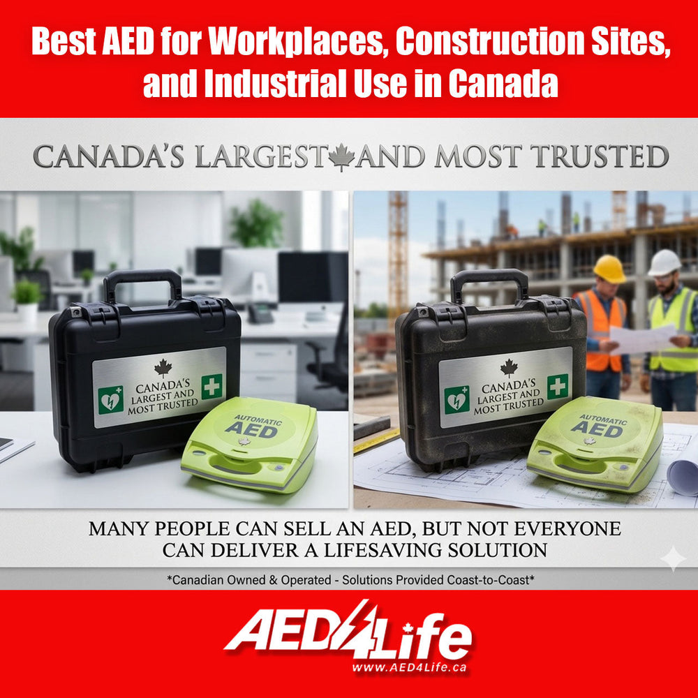 ZOLL AED PLUS on A Table with a PELICAN carry case