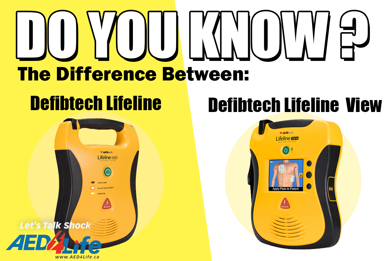 Understanding the Differences: Defibtech Lifeline vs. Lifeline View AEDs