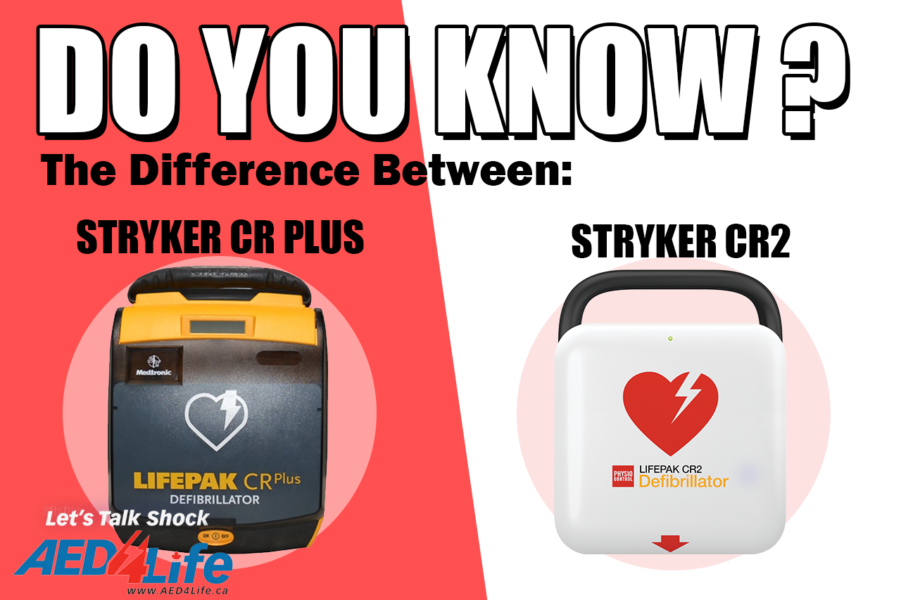 Comparing the Stryker CR Plus AED and the Stryker CR2 AED