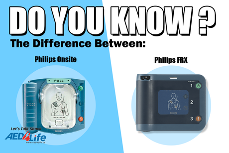 Understanding the Difference: Philips HeartStart OnSite AED vs. HeartStart FRX AED