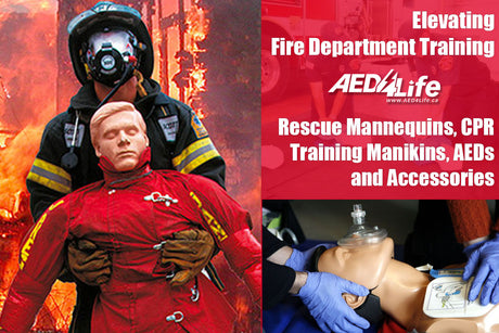 Elevating Fire Department Training: The Case for AED4Life Rescue Mannequins, CPR Training Manikins, AEDs and Accessories