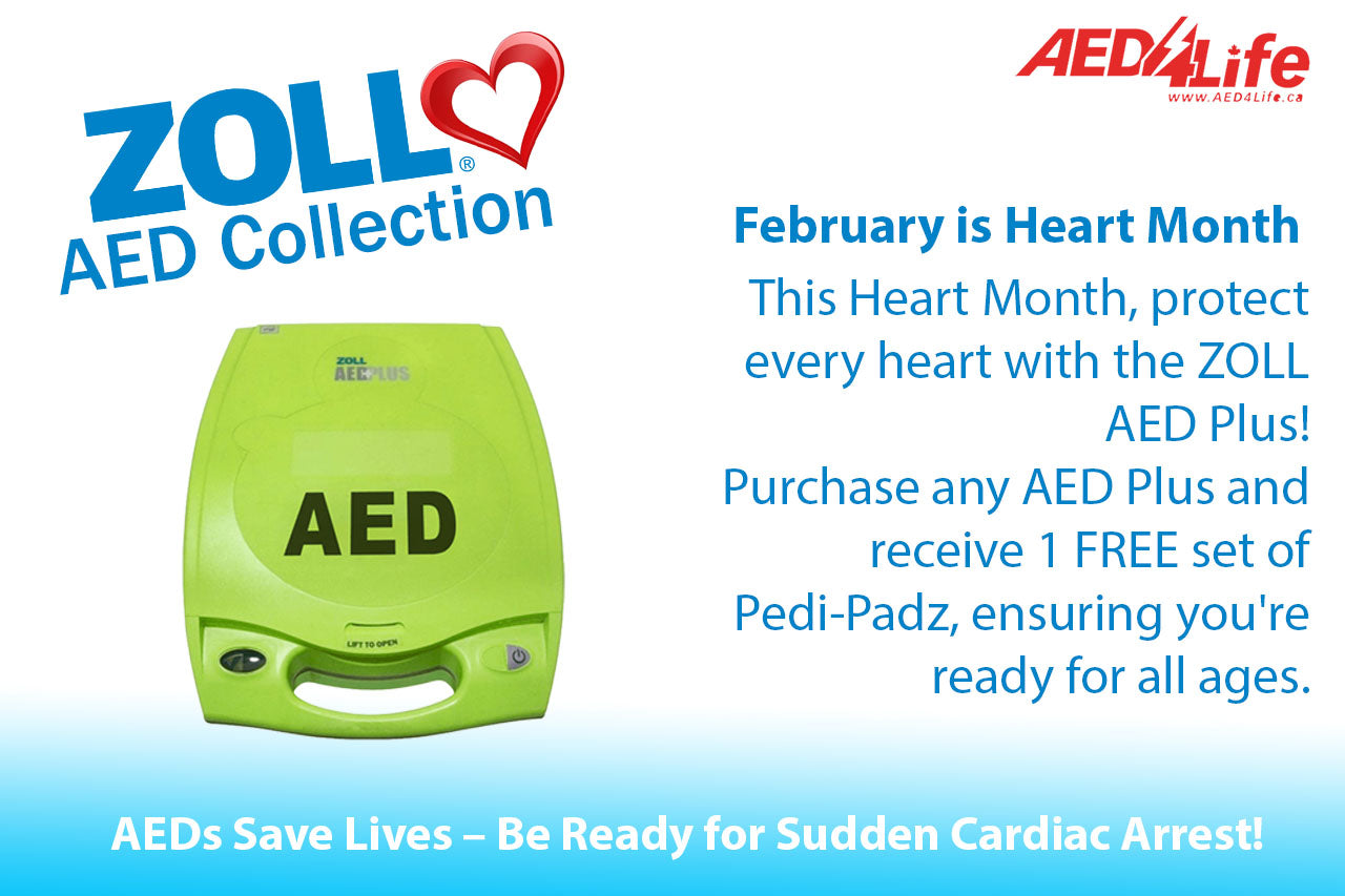 Free Pediatric Pads with Every ZOLL AED Plus “Heart Month Special!