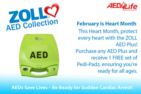 Free Pediatric Pads with Every ZOLL AED Plus “Heart Month Special!