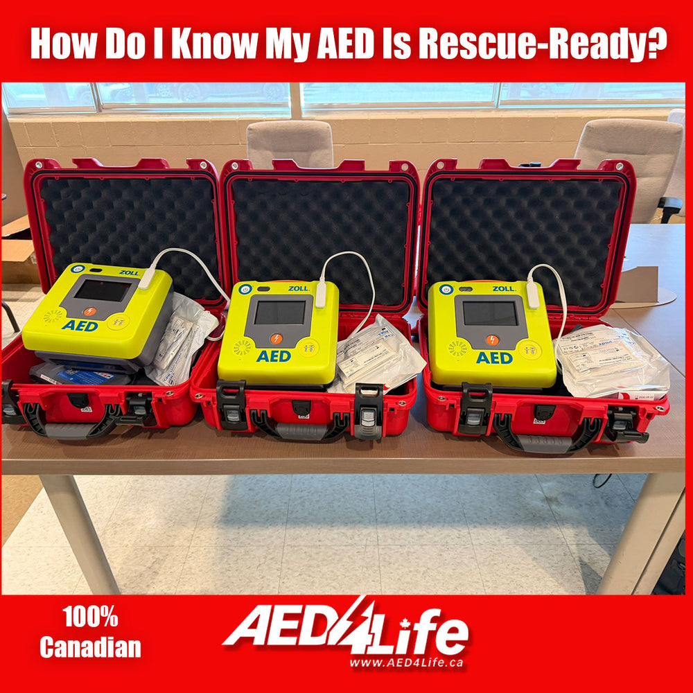 3 ZOLL AED  3 units on a table