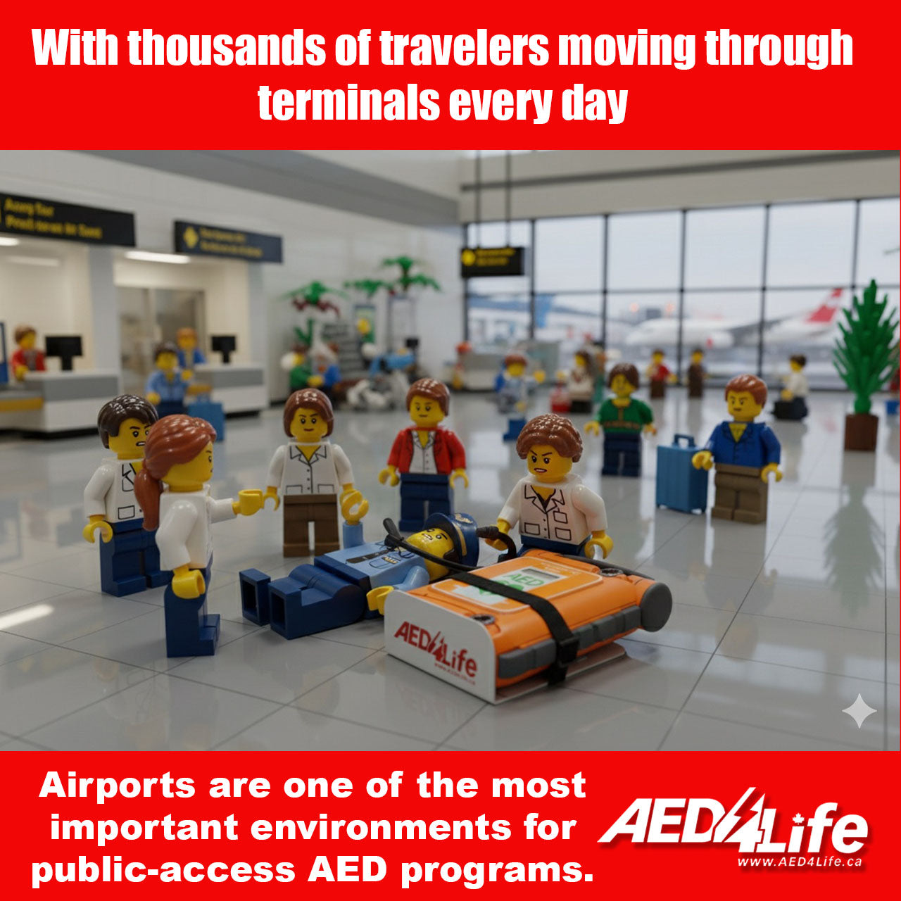 Cardiac Science AED as a LEGO Toy