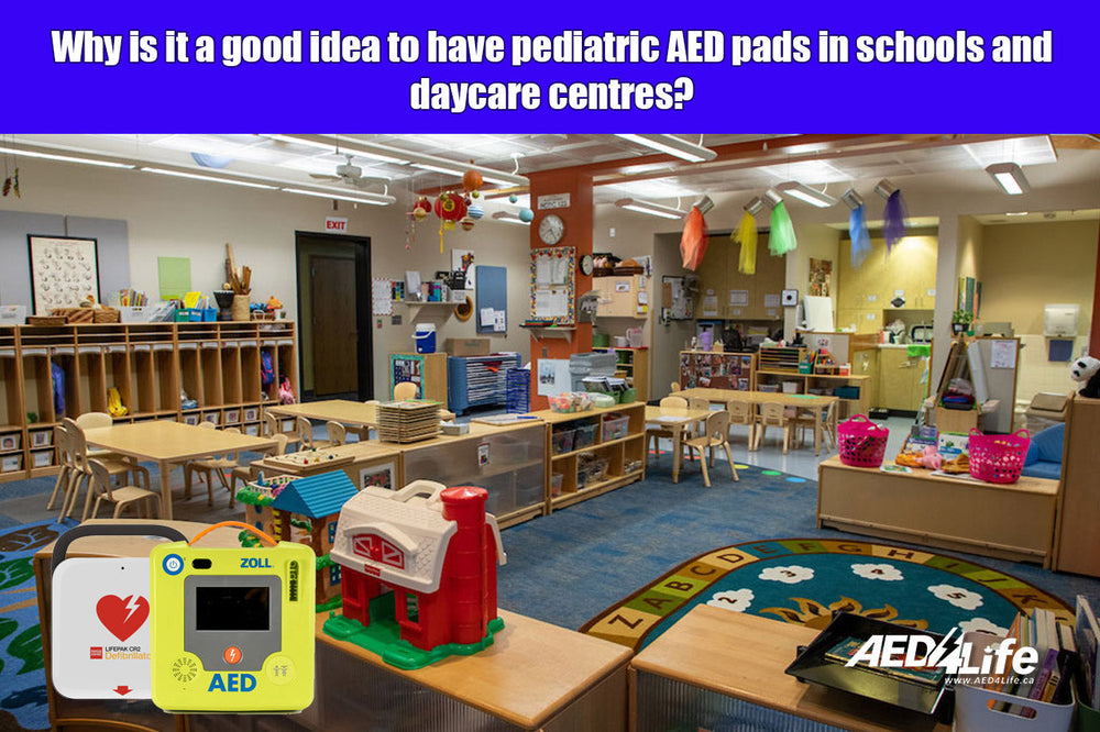 Pediatric AED pads in schools
