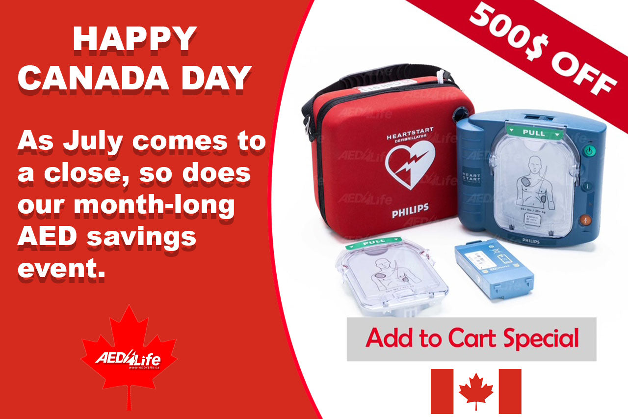 As July comes to a close, so does our month-long AED savings event.