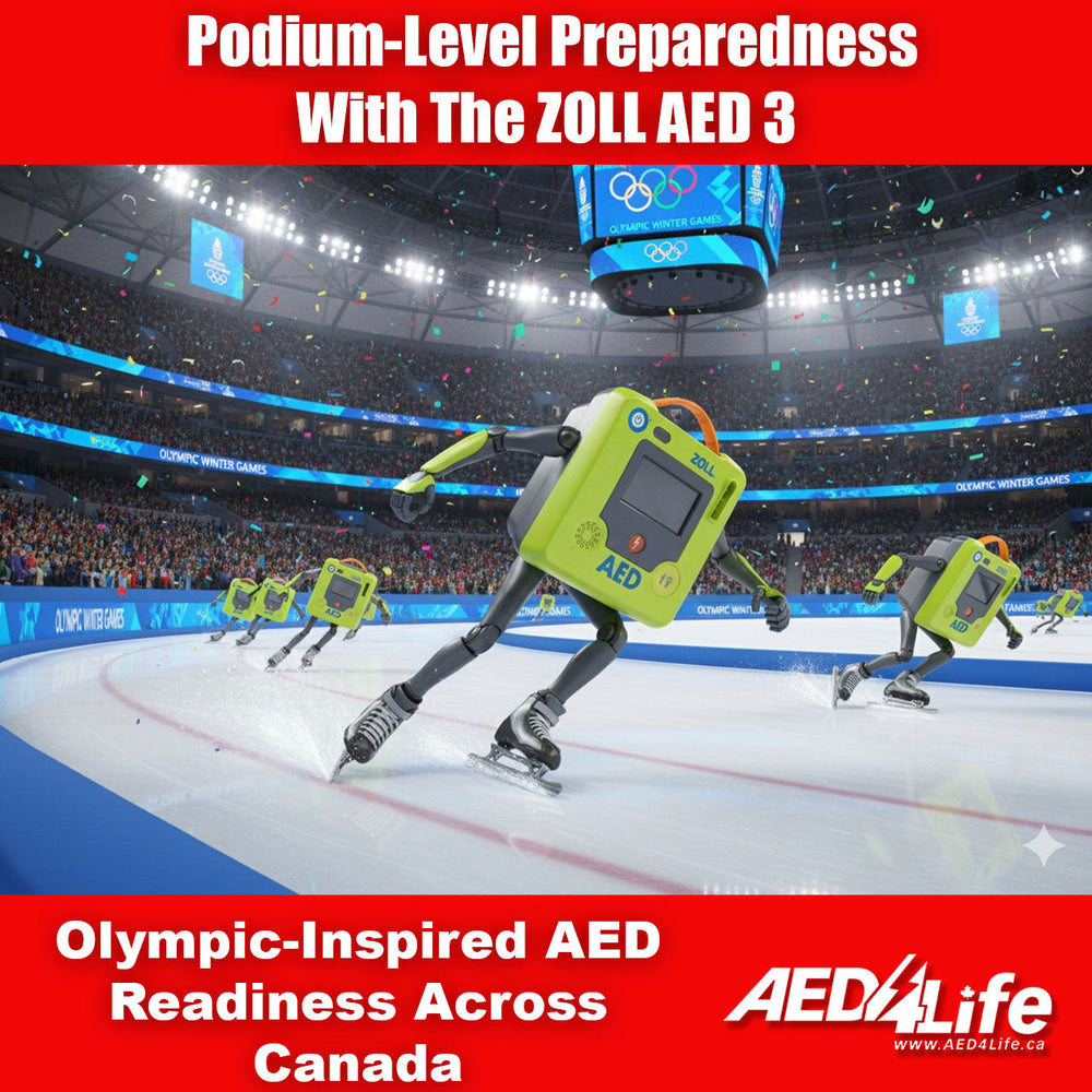 ZOLL AED 3 On Skates on A speed Track