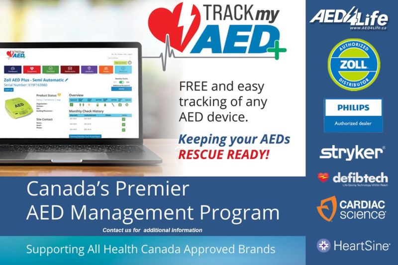 TrackMyAED, Canada’s Premiere AED Management Program