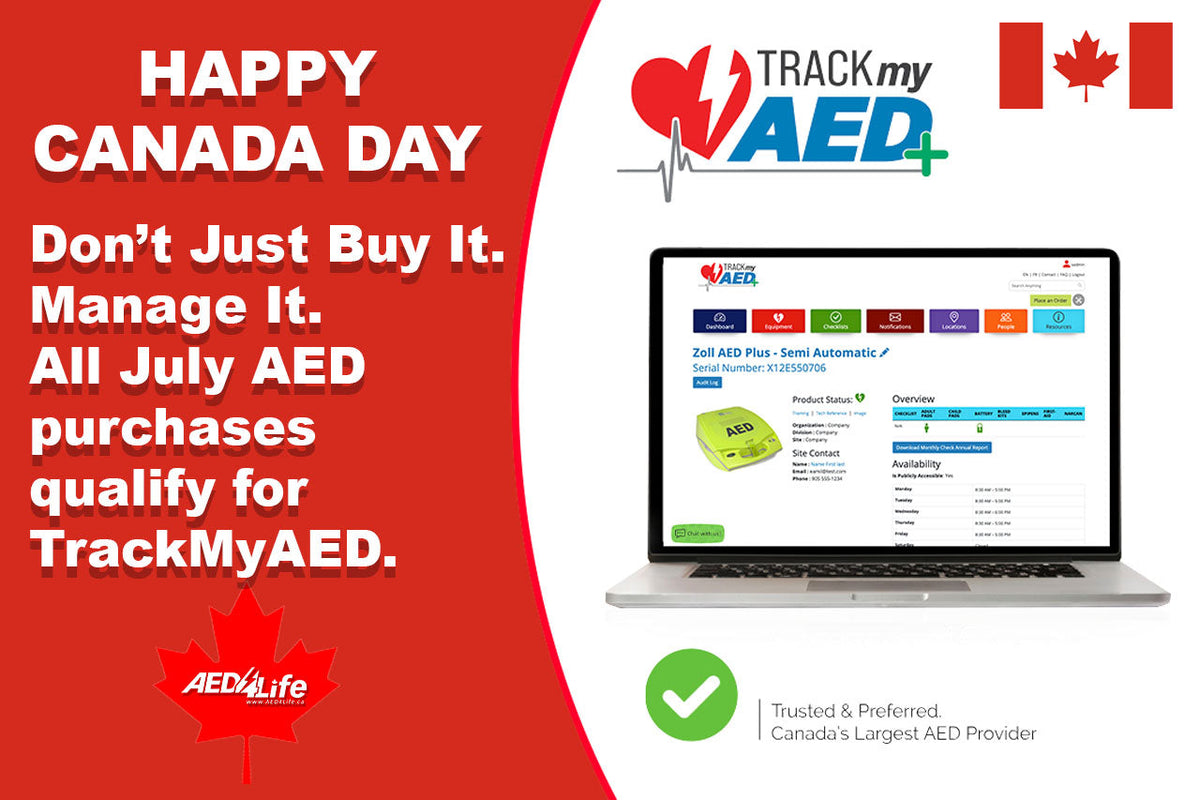Canada Day Specials: AED Management Included with each Purchase