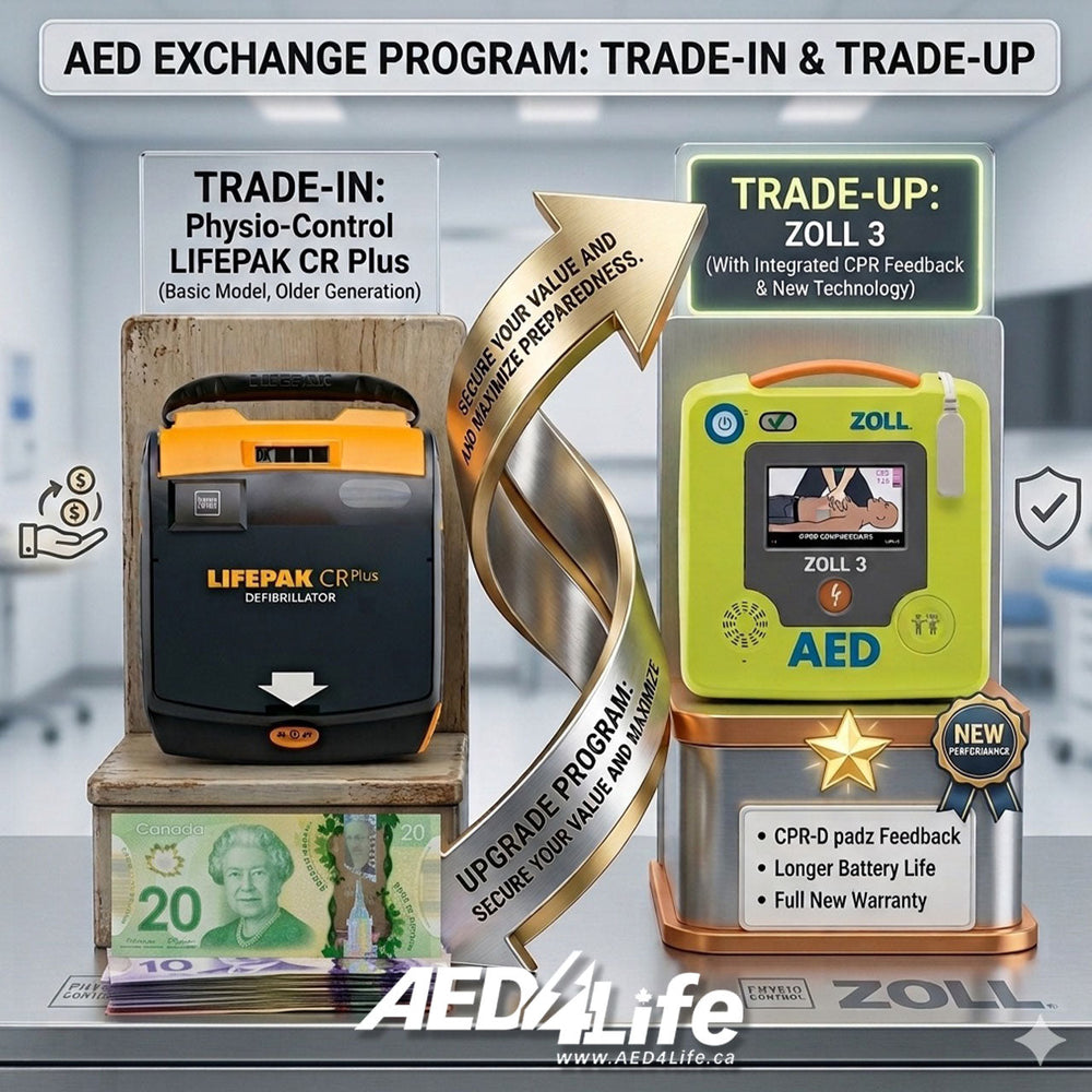 CR 2 AED and ZOLL 3 AED
