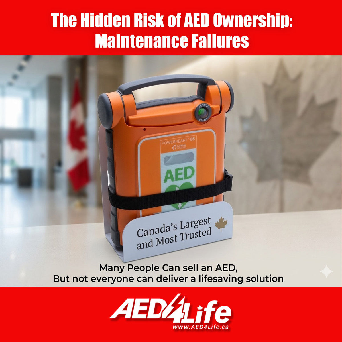 The Hidden Risk of AED Ownership: Maintenance Failures in Canada