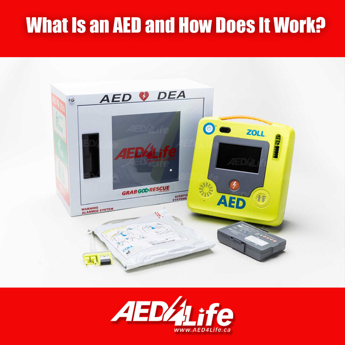 ZOLL AED 3 with Cabinet