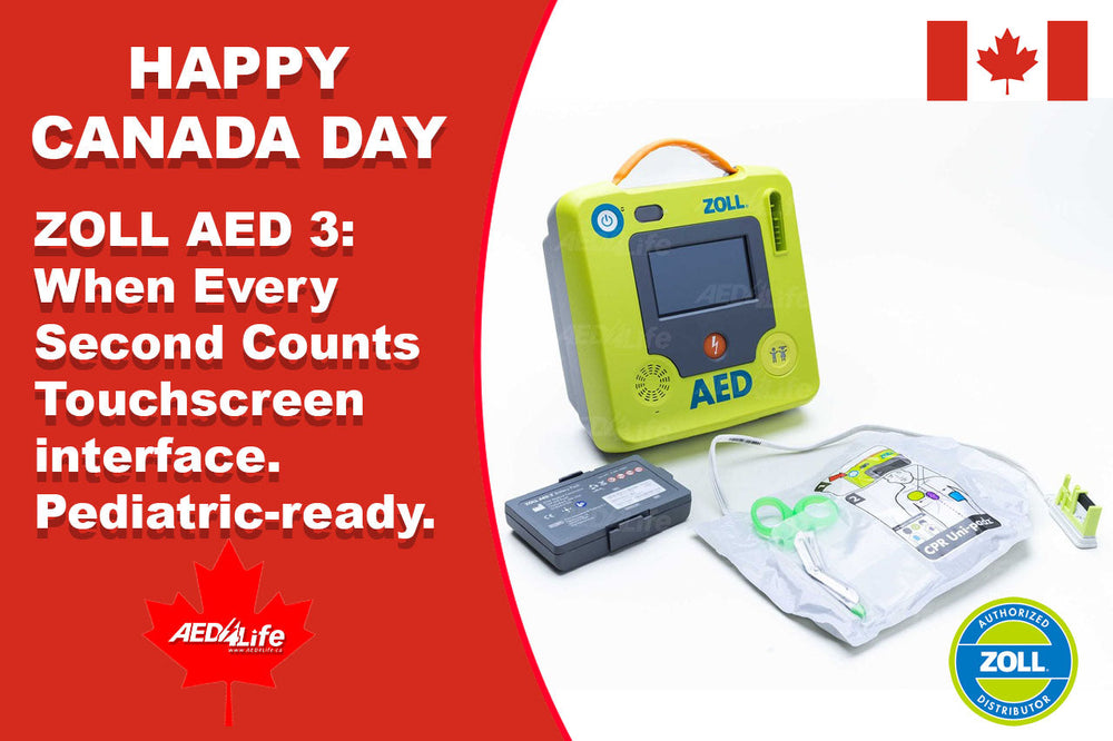 Happy Canada Day Specials on the ZOLL AED 3 Unit