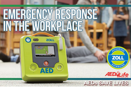 Why is it a good idea to have an AED at work?