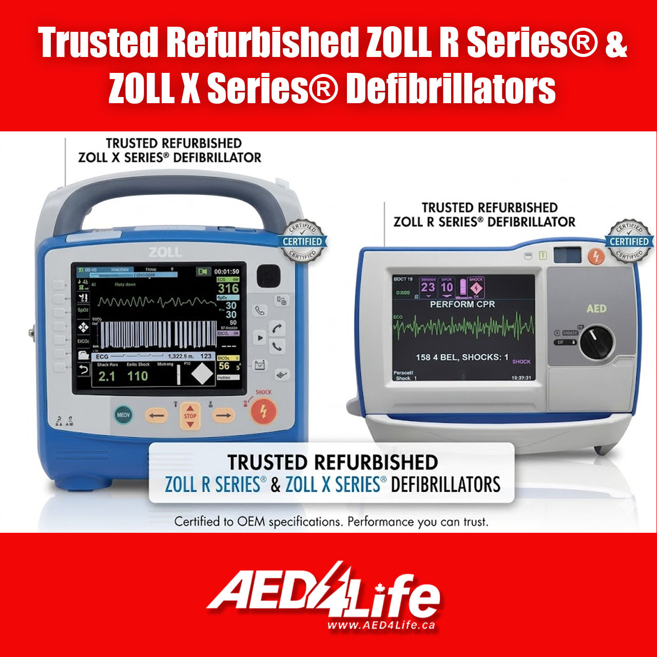 ZOLL R series and X Series ACLS Devices