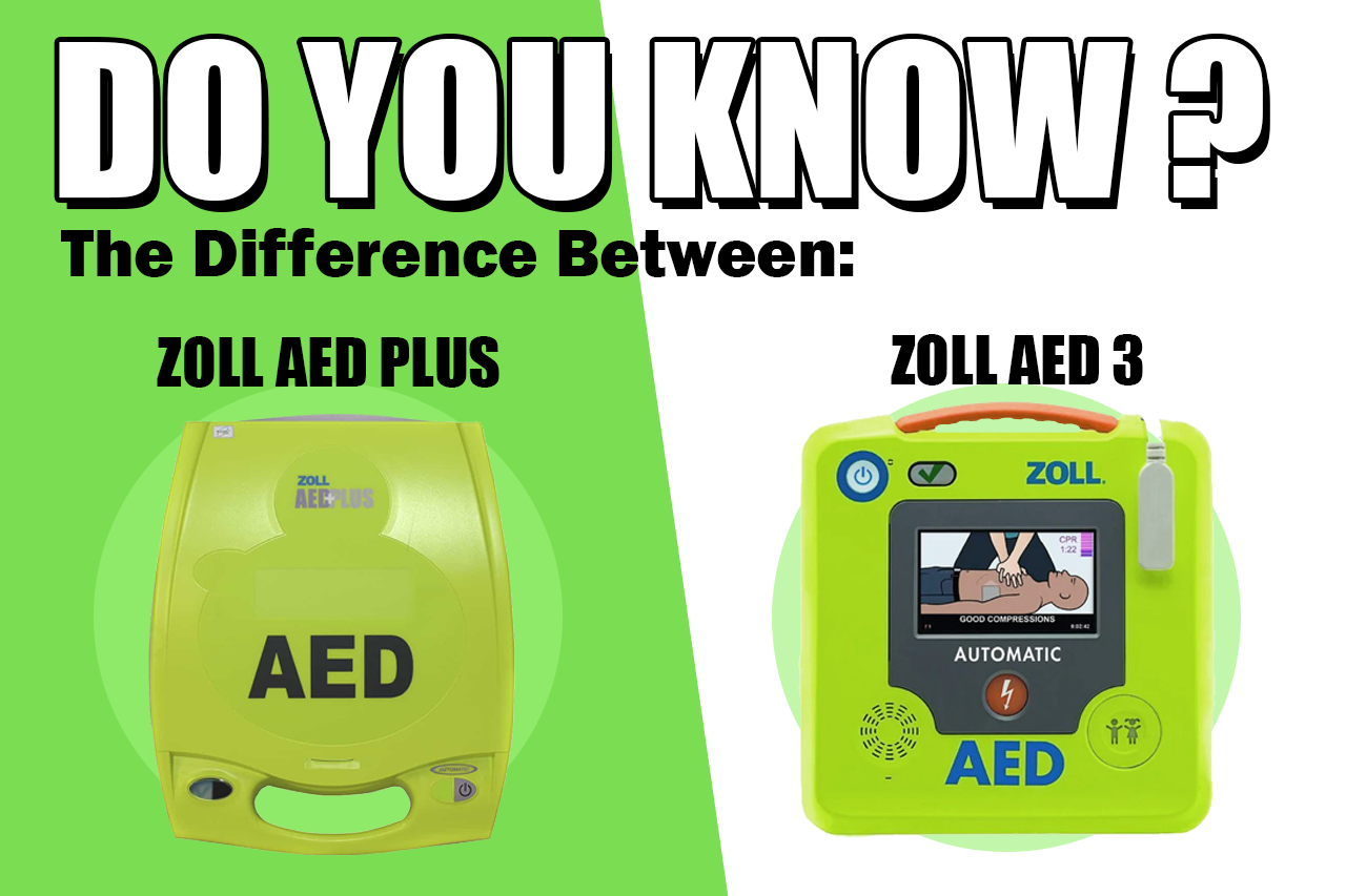 Understanding The Difference Between the ZOLL AED PLUS And the ZOLL AED 3