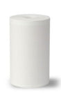 A single, upright white cylindrical roll of ZOLL's X Series Thermal Paper with Grid, 80mm (pack of 6 rolls), reminiscent of a paper towel roll, against a plain background.