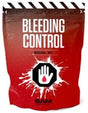 Bleeding control kit with red packaging and a logo of a white hand.