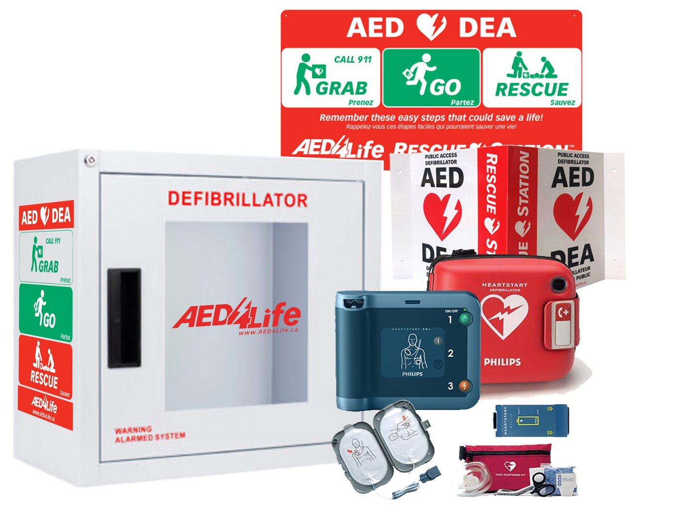 Philips HeartStart FRx Defibrillator - Complete Package