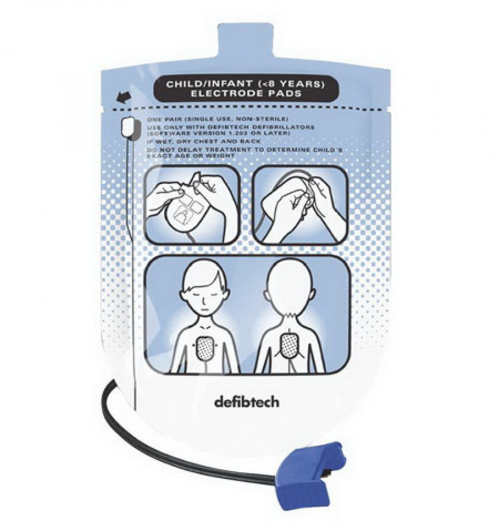 Pediatric Electrode Set for Defibtech Lifeline View AED