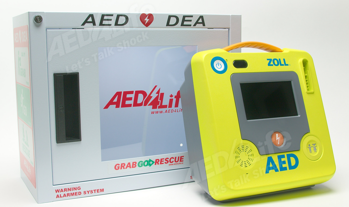 ZOLL AED 3 with cabinet 