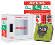 ZOL AED 3 with cabinet and signs