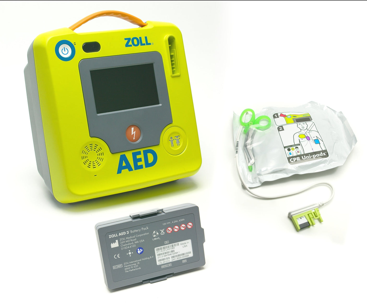 ZOLL AED 3 with pads and batteries