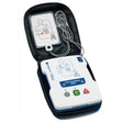 The Prestan AED UltraTrainer by Prestan is a portable AED trainer with training pads, featuring customizable settings and comes in an open carrying case for a realistic training experience.